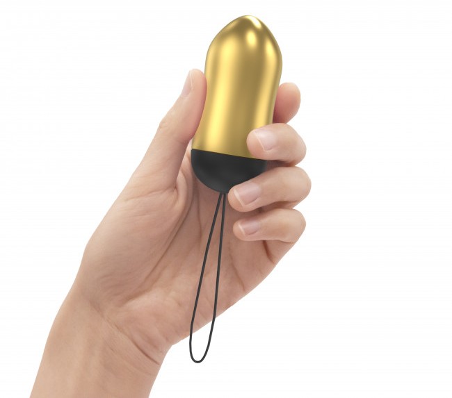 Vibrate from afar!
The first wireless personal massager act... Love to Love - Cry Baby Vibro Egg - Gold photo-2