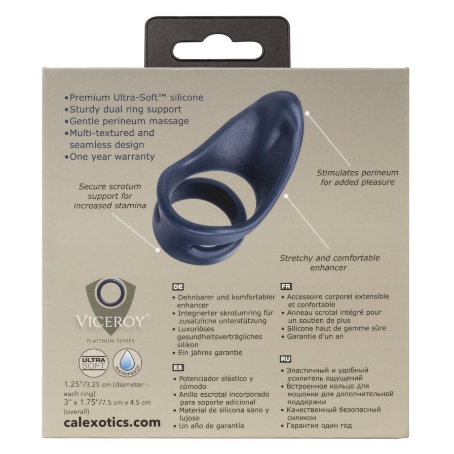 From bashful beginners to erotic experts, the Viceroy Perine... CEN - Viceroy Perineum Dual Ring - Blue photo-11