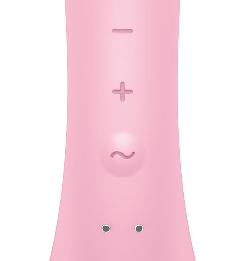 The Satisfyer Triple Oh made of silicone combines double sti... Satisfyer - Triple Oh Rabbit Vibrator - Pink photo-3