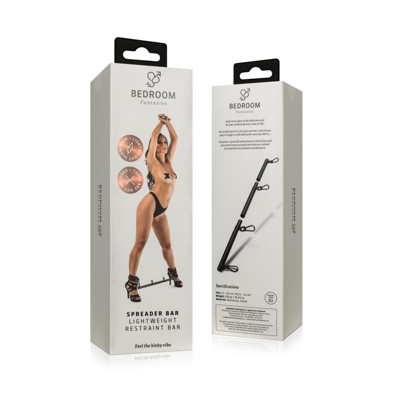 With this kinky spreader bar, you'll be fully prepared f... Bedroom Fantasies - Spreader Bar - Black photo-9
