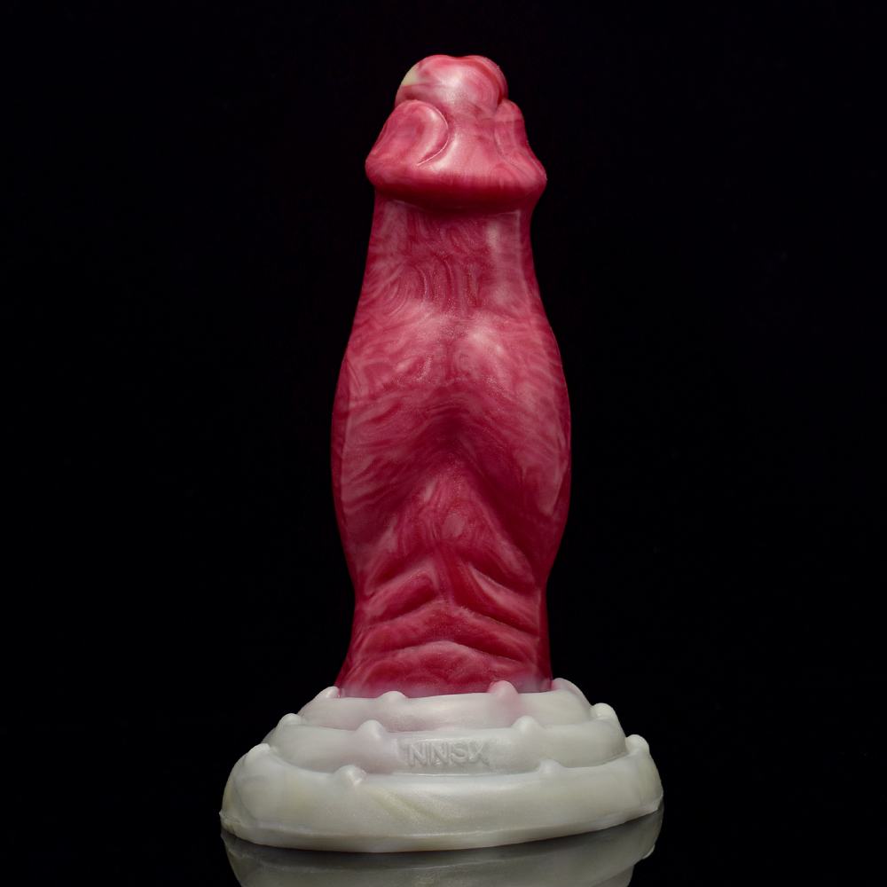 Realistic glans, extra thick dildo / butt plug. Soft and com... FAAK - Thick Glans Dildo - Hellfire photo-11