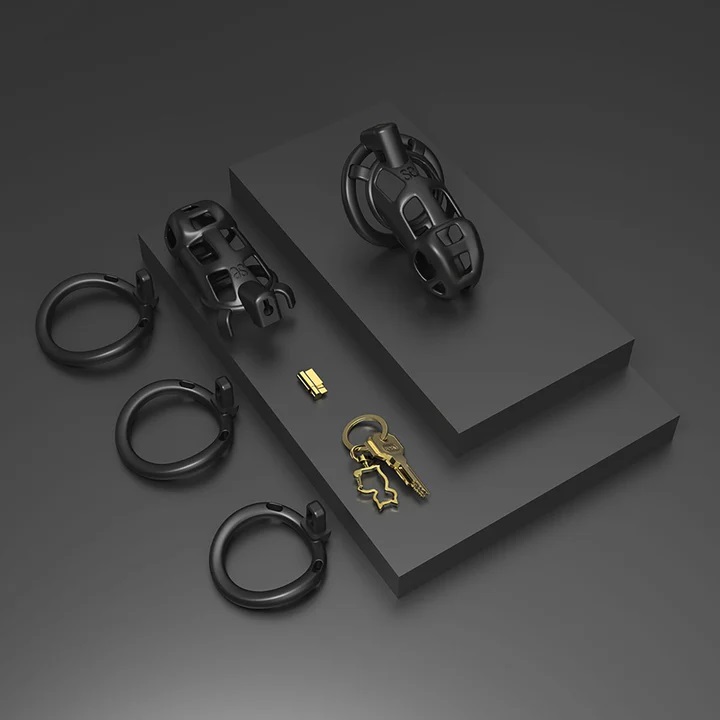 Sevanda Feminizer V5 Chastity Cage offers a secure and comfo... Sevanda - Naja-Cobra Chastity Cage XS - Black photo-5