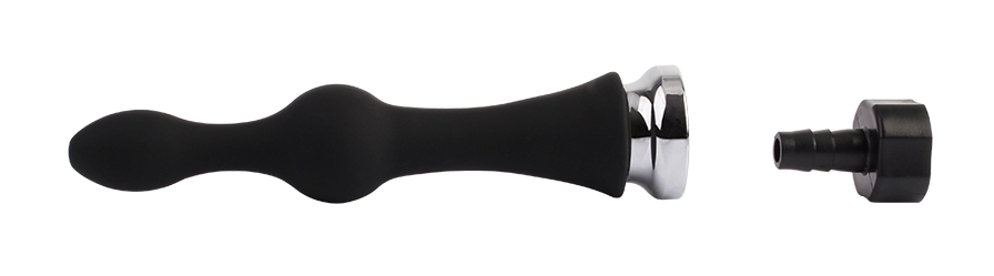 Anal Douche, Smooth, 1 Threaded Adapter, Phthalate Free.
Ma... Chisa - Teasing Enema Play Attachment - Black photo-5