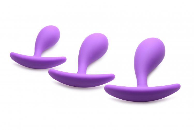 This curvy training set is perfect for stretching your anal ... Frisky - Booty Poppers Anal Set - Purple photo-4