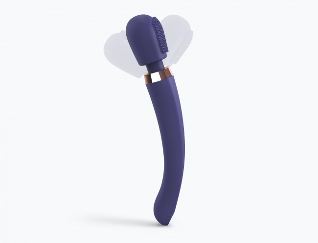 Let yourself be charmed by the slender design and the many s... Love to Love - Brush Crush Massager - Indigo photo-3