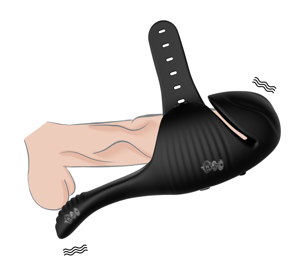 10 Kinds of vibration
2 parts vibrate
Magnet Rechargeable L... Secwell - Bobbie Vibro Masturbator - Black photo-5