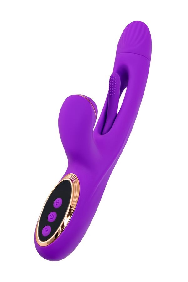 Pitti vibrator with vacuum stimulation and tongue. The innov... JOS - Pitti Air-Pulse Rabbit Vibrator - Purple photo-5