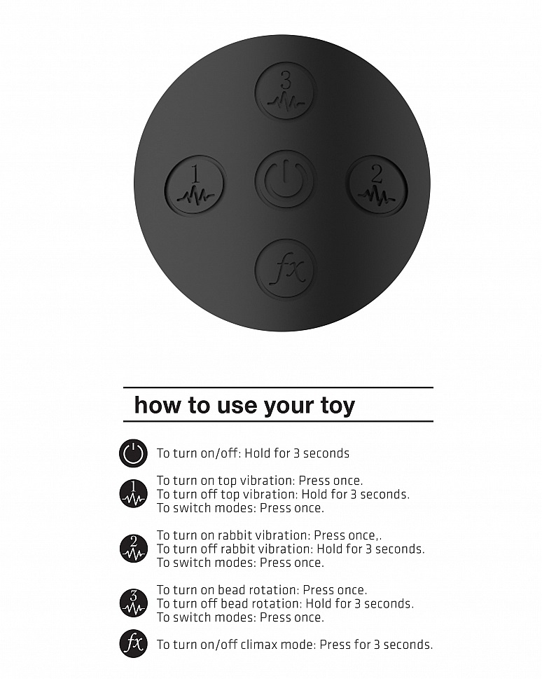 NILO silicone G-spot rabbit boasts a 10 function, 360 degree... Vive - Nilo Pinpoint Rabbit Vibrator - Black photo-8