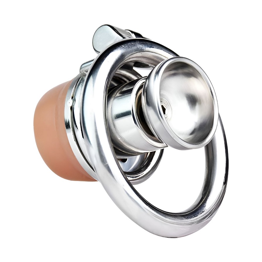 Material: 304 Stainless steel
Cage size: 41mm*45mm
Ring inne... FAAK - Pussy Chastity Cage w Cock Plug photo-4