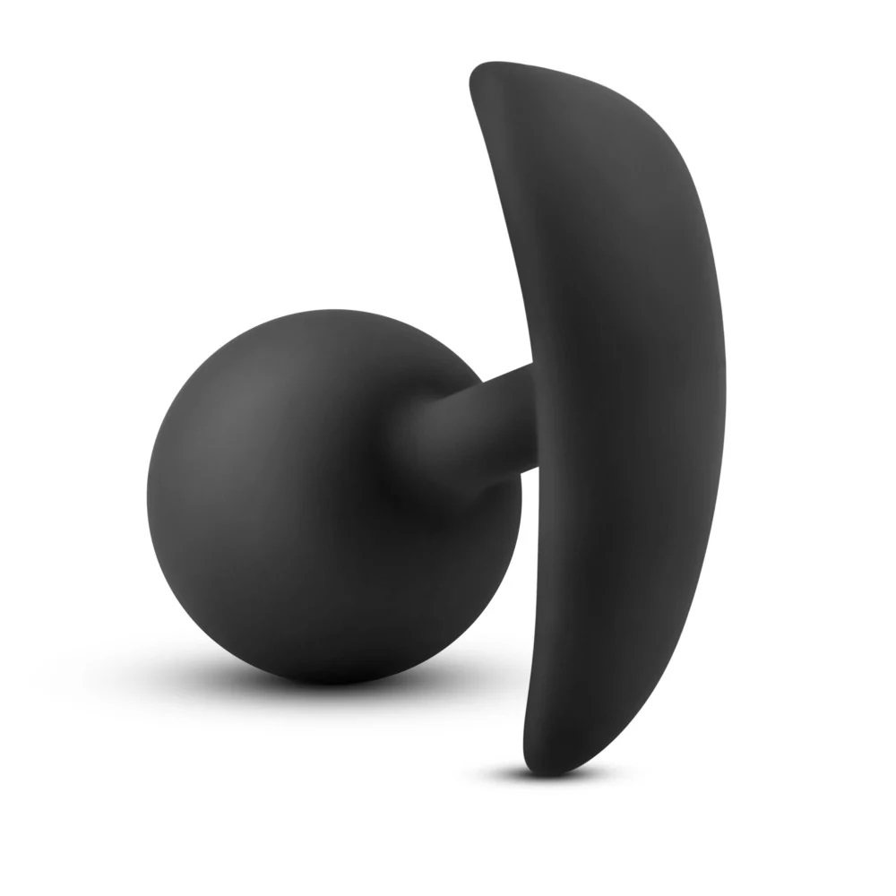 The Vibra Plug's inner weight rolls with your movement t... Anal Adventures - Platinum Vibra Plug - Black photo-5