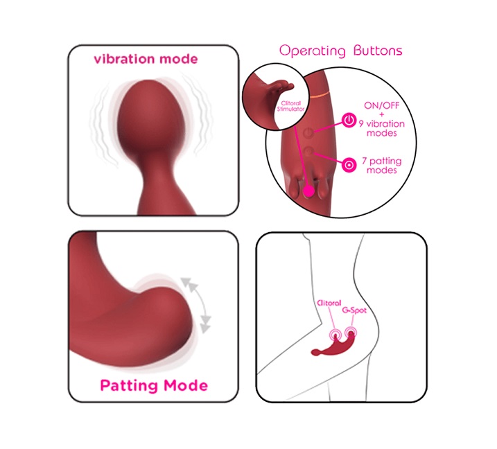 With a soft and silky touch, let yourself be carried away by... Adrien Lastic - Fusion Triple Vibrator - Rose photo-7