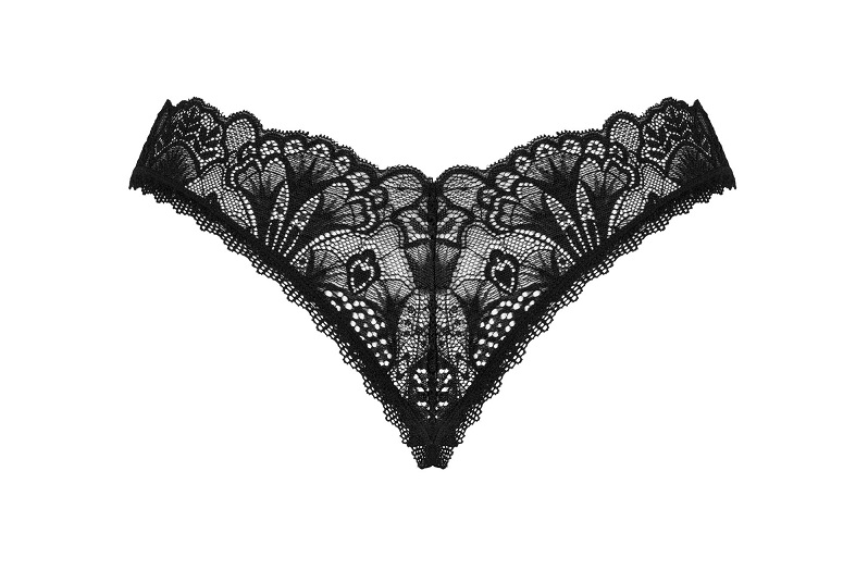 Donna Dream will surprise not only you… at first glance, thi... Obsessive - Donna Dream Crotchless Thong - Black - XS/S photo-8