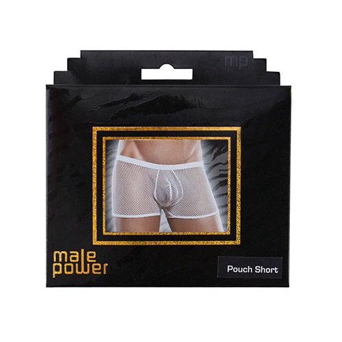 Bold, supportive, and effortlessly sleek - the Male Power Po... Male Power - Pouch Short - White - M photo-3
