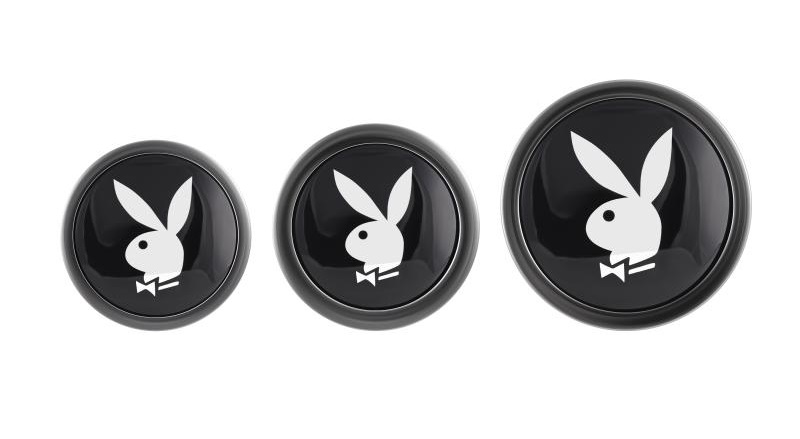 Playfully acquaint yourself with the Pleasure 3 Ways, a meta... Playboy - 3 Ways Butt Plugs Set - Black photo-2