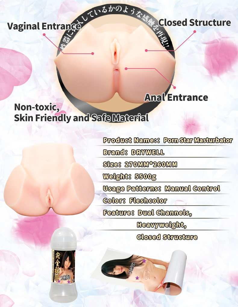 Japanese medical silicone, non-toxic, tasteless and safe
Lif... Drywell - Tsubomi Silicone Masturbator 5.5kg photo-14