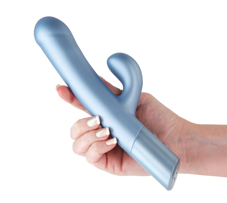 A Queen’s Delight is yours with Royals. A collection of exqu... NS Novelties - Royals Countess Rabbit Vibrator - Metallic Seafoam photo-2