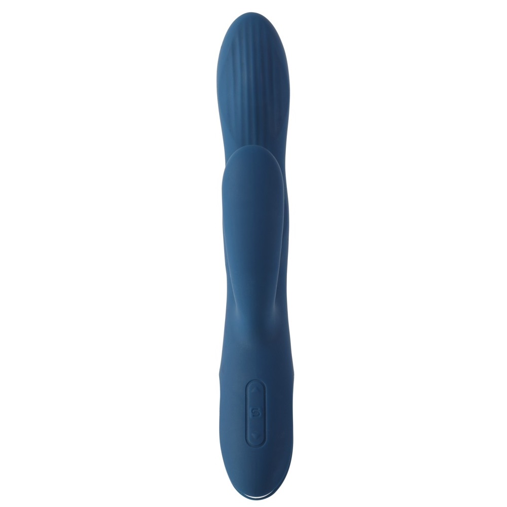 Experience the lip-biting pleasure of Aylin’s pulsating tip,... SVAKOM - Aylin Rabbit Vibrator - Dark Blue photo-5