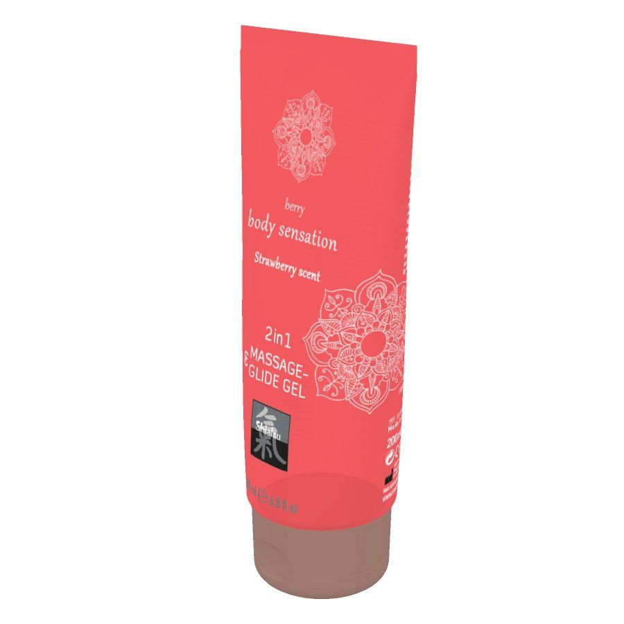 Excellent gliding characteristics make this gel a perfect lu... Shiatsu - Massage & Glide Gel 2in1 Strawberry - 200ml photo-2