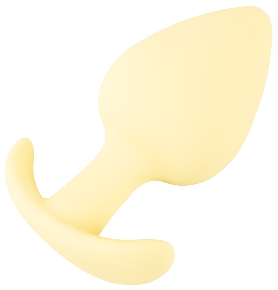The velvety soft Mini Butt Plug from the popular Cuties rang... Cuties - Thick Mini Butt Plug - Yellow photo-4