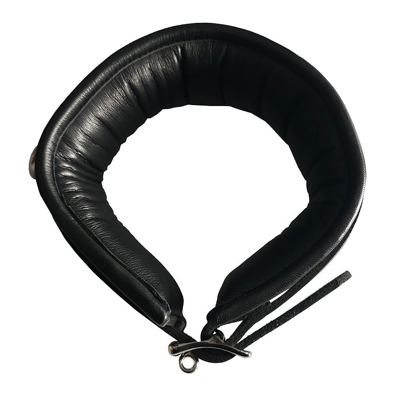 This luxury leather padded collar offers comfort with its so... Rouge - Leather Padded Collar - Black photo-2