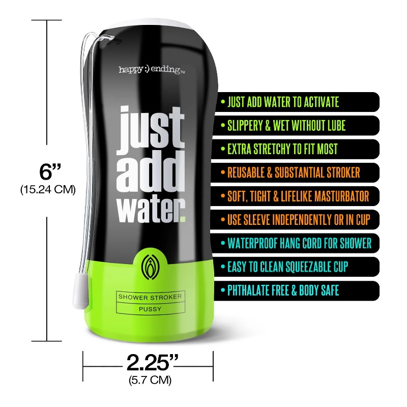 Just Add Water Shower Stroker Masturbator Pussy is wonderful... Happy Ending - Just Add Water Pussy Masturbator photo-3