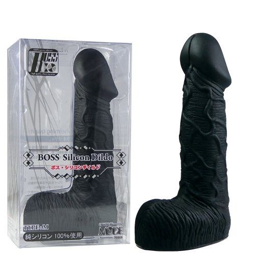 Boss - Silicone Dildo M - Black photo