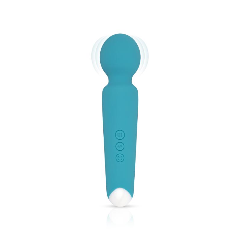 This wand vibrator from the Cala Azul collection is perfect ... Cala Azul - Maria Wand Vibrator - Blue photo-4