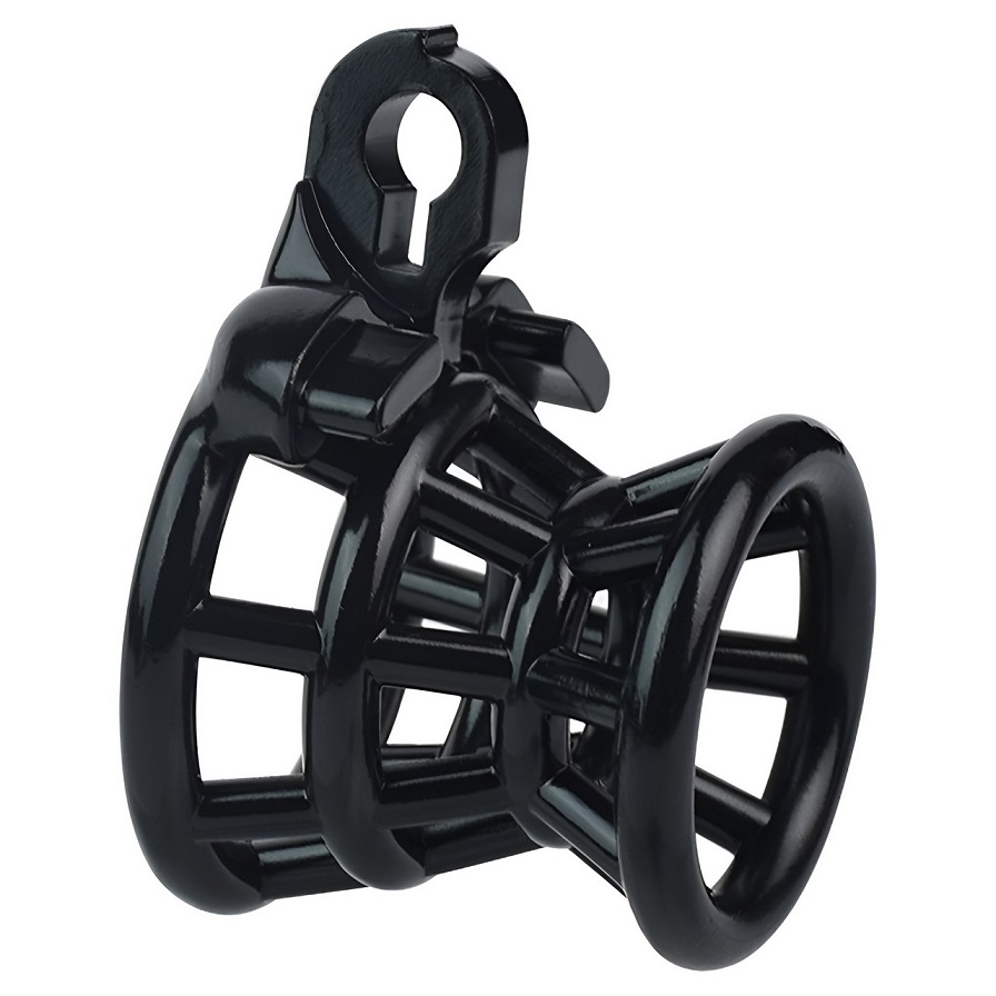 Material: 3D print resin
Size:
A Circular inside diameter: 3... FAAK - Resin Chastity Cage 217 - Black photo-7