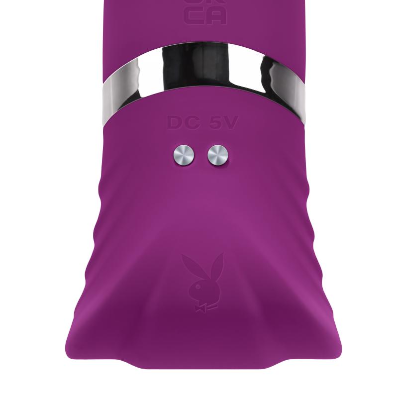 Thanks to the intense tapping rhythms, ranging from mild to ... Playboy - Tap That G-Spot Vibrator - Purple photo-7