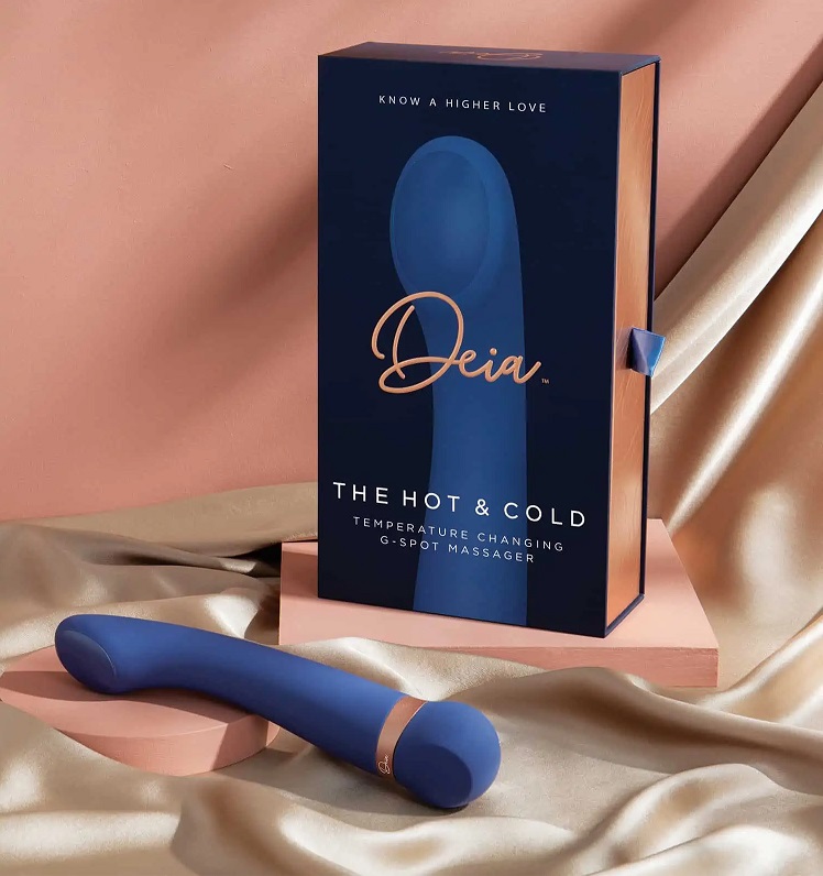 Mix and match the hot and cold temperatures to heat things u... Deia - The Hot & Cold G-Spot Massager - Blue photo-7