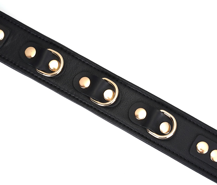 The design elements of dignity, elegance and extravagance ha... Liebe Seele - Leather Collar w Leash - Dark Secret photo-6