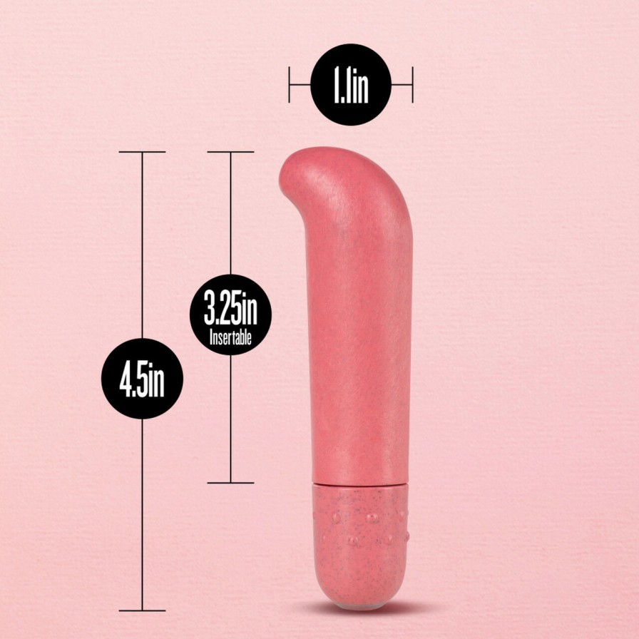 This pleasure-packed vibe is crafted from Biofeel, a starch-... Gaia - Eco G-Spot Vibe - Coral photo-4