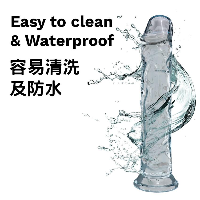 KIKO 柔软透明假阳具采用对皮肤安全、不含邻苯二甲酸酯和双酚 A 的 TPE 材质制成。柔软及灵活的设计为用家... KIKO - Flexible Dildo 7.1" - Clear 照片-8