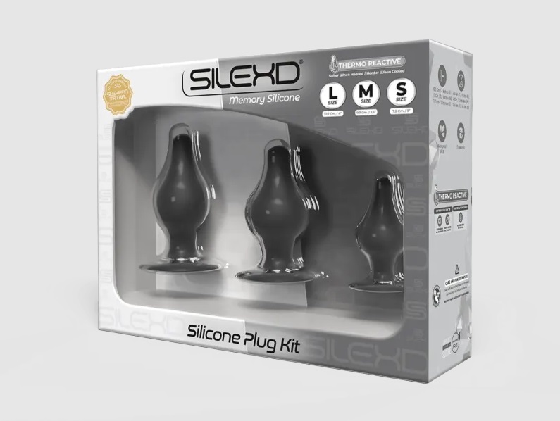 Silexd offers a range of plugs with a high quality super sof... Silexpan - Silicone Plug Kit - Black photo-3