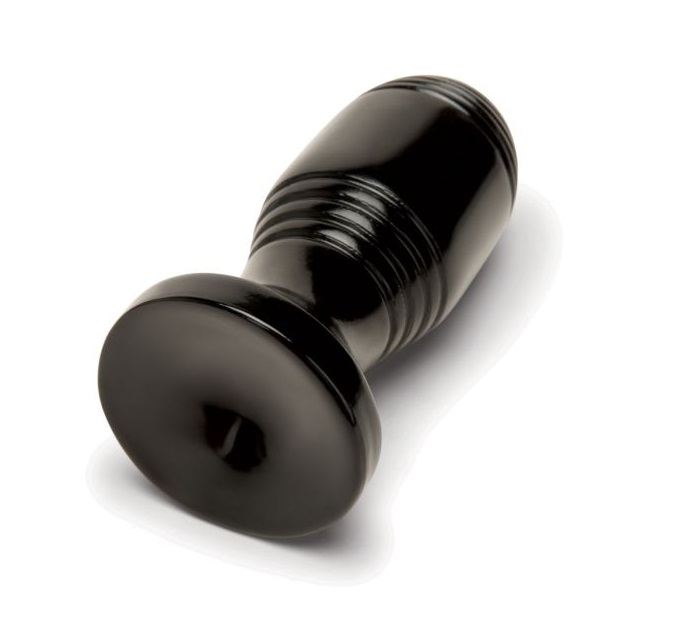 Enhance your anal play with a pleasure-enhancing plug design... Prowler - Ribbed Anal Plug - Black photo-3