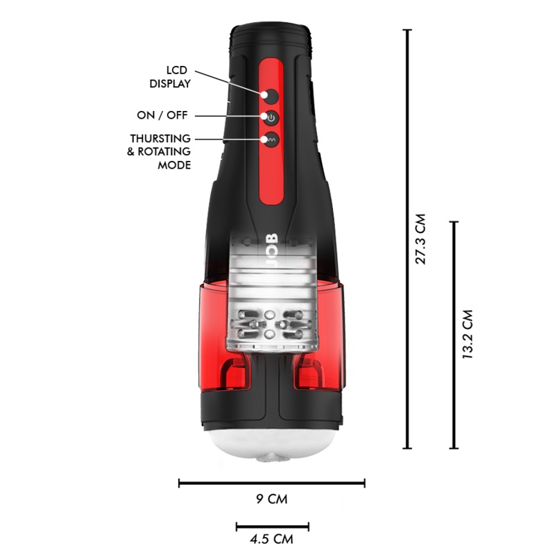 The CYCLONE automatic mouth-shaped masturbator fo... Jamyjob - Cyclone Thrusting Rotating Masturbator photo-7