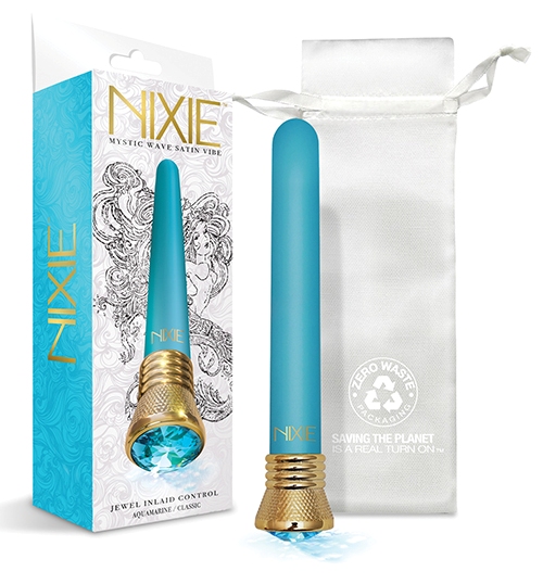 This Classic vibrator provides swing-wave motion & powerful ... Nixie - Mystic Wave Classic Vibe - Aquamarine photo-4