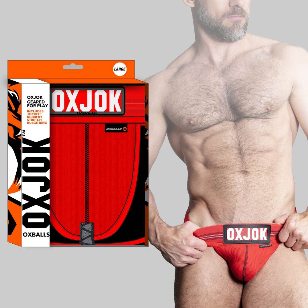 SLINGJOCK from OXJOK is a daily-wear jock soft-rib comfort j... Oxjok - Slingjock w Ring - Red Hot - M photo-9