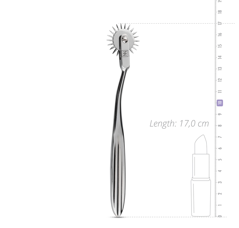 Stimulate, tickle or prick the skin with this metal Wartenbe... Sinner Gear - Pinwheel - Silver photo-4