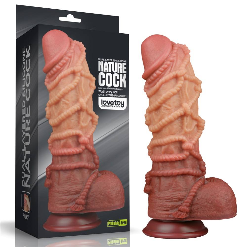 Built to deliver the most lifelike satisfaction, Love Toy Ki... Lovetoy - 10.5" Dual Layered Cock w Rope photo-13