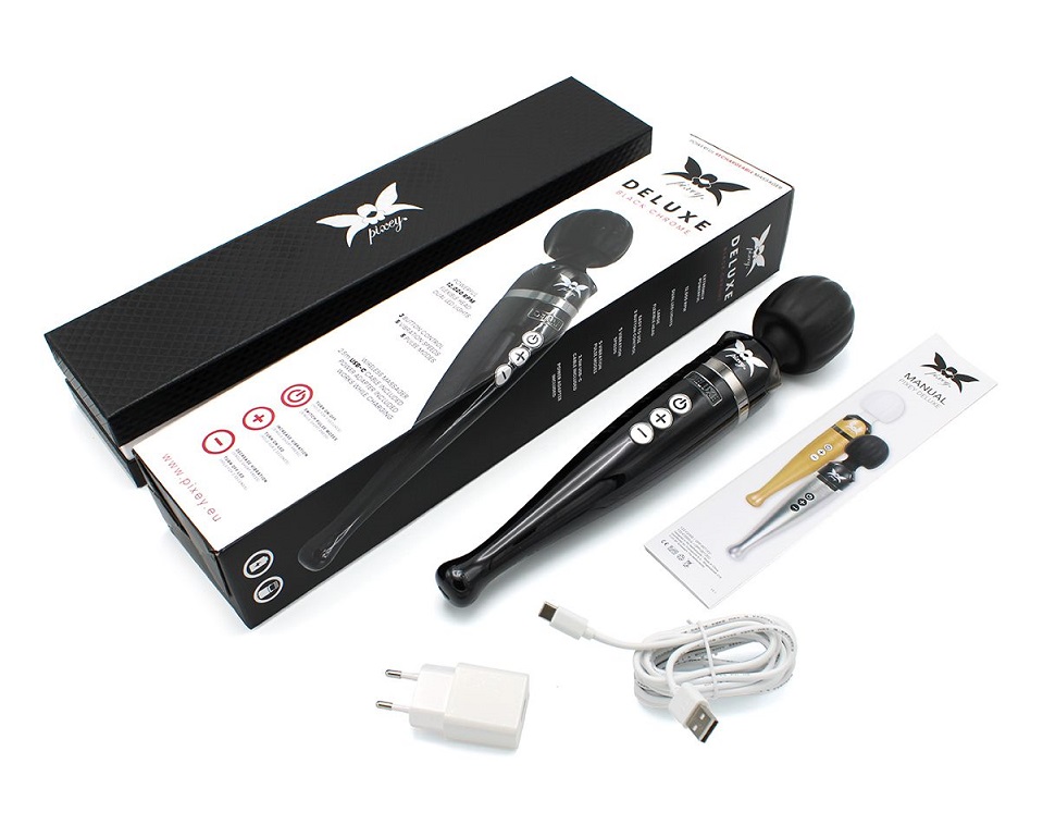 The Pixey Deluxe, world’s most powerful wireless massage wan... Pixey - Deluxe Massager - Black Chrome photo-8