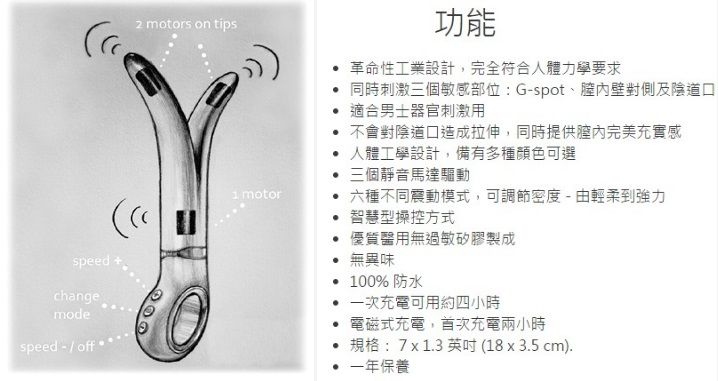 Gvibe²現在擁有3個馬力強勁的摩打 - 尖端2個,棒身1個。
比上一代可使用時間長,但不需要更長的充電... Gvibe - Gvibe 2 震動器 - 藍色 照片-8