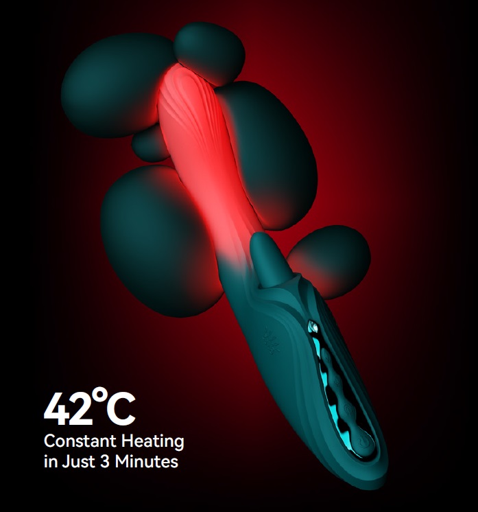ARES is part of the legendary serie s set to launch its dual... Zalo - Ares APP Heating Vibrator - Obsidian Black photo-3