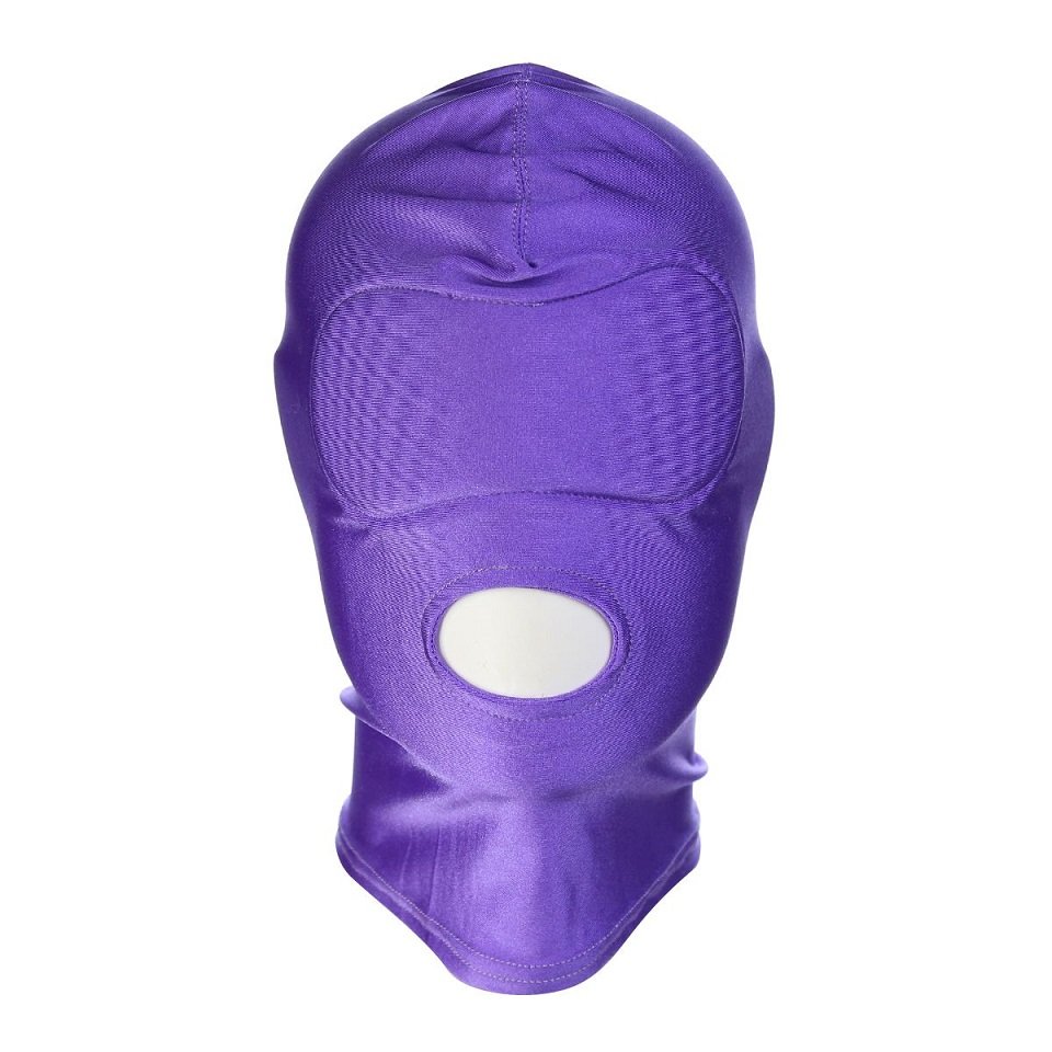 The comfortable mask has room for your mouth. The stretch fa... Kiotos - Spandex Open Mouth Hood - Purple photo-3