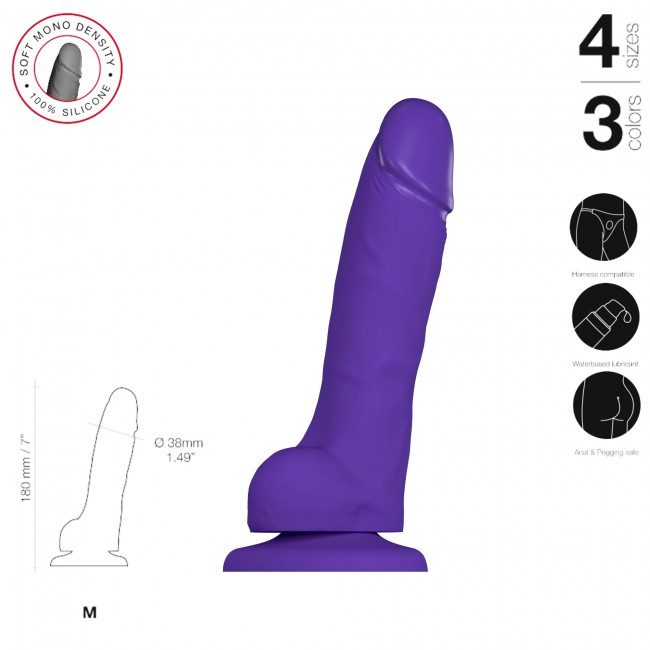 Quality and ergonomics are the hallmarks of Strap-On-Me.
Wi... Strap-On-Me - Soft Realistic Dildo M - Purple photo-5