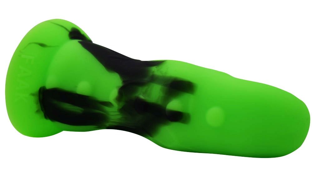 Aligator head shape dildo anal plug perfect softness
&... FAAK - Aligator Dildo - Green/Black photo-12