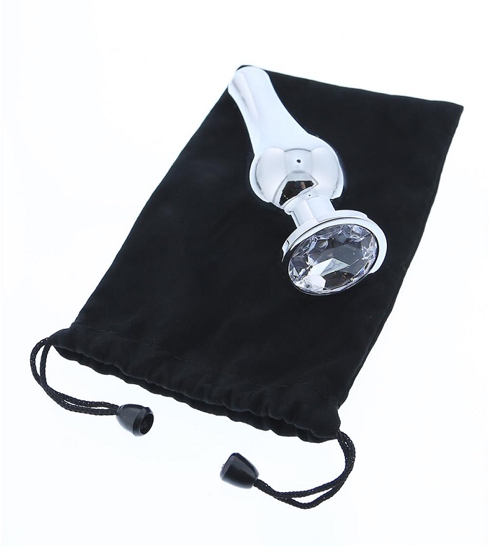 The Gleaming Love collection presents this conical shaped an... Dreamtoys - Gleaming Love Pleasure Plug M - Silver photo-5