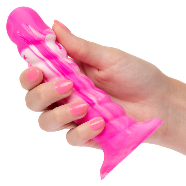 Introducing the Twisted Love Twisted Ribbed Probe, a one-of-... CEN - Twisted Ribbed Anal Plug - Pink photo-5