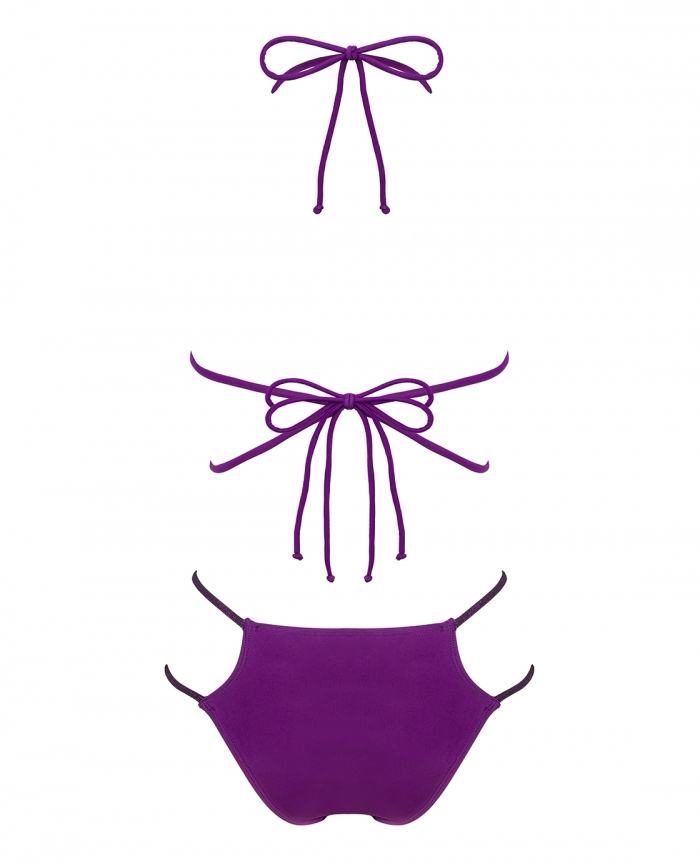 Tempting bindings, straps that wrap around the body and incr... Obsessive - Balitta 2 pcs Set - Purple - S photo-9