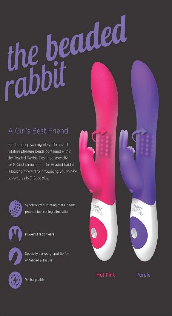 TRC - The Beaded Rabbit 轉珠兔按摩棒 - 紫色 照片-7